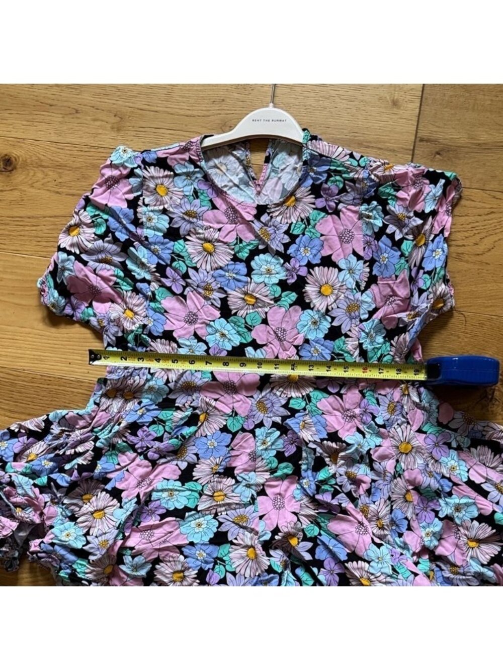 Storia Floral Dress - Pink, Blue, Black Medium